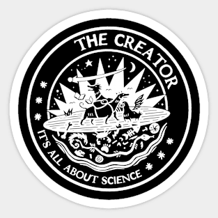 the creator all about science Sticker